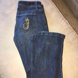 Juicy couture bootcut medium wash mid rise jeans